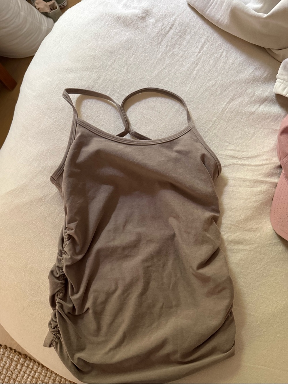 Beyond yoga slim racer back maternity tank